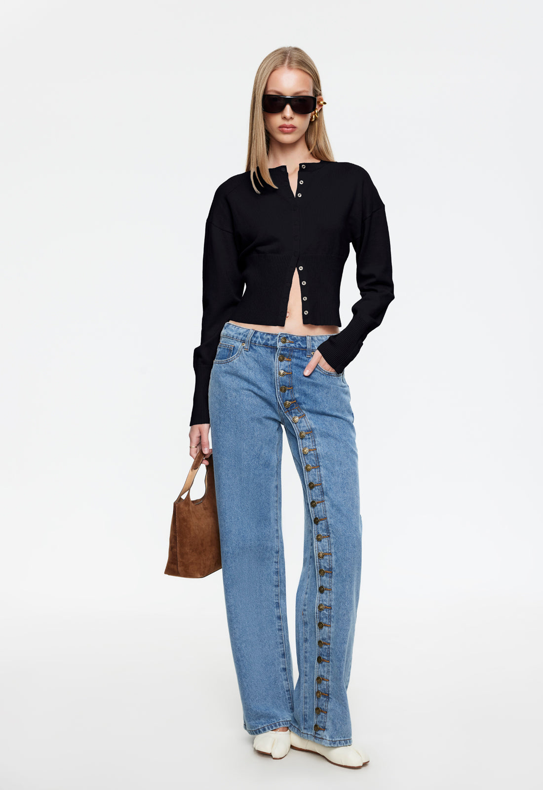 HEAD IN THE CLOUDS CARDIGAN - ONYX