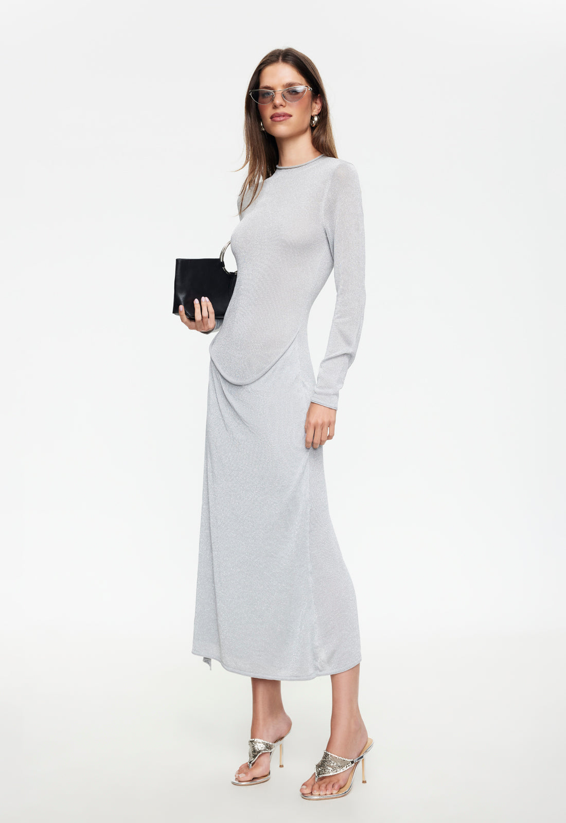 lioness grey dress Resolution Maxi | Silver Lioness cheri