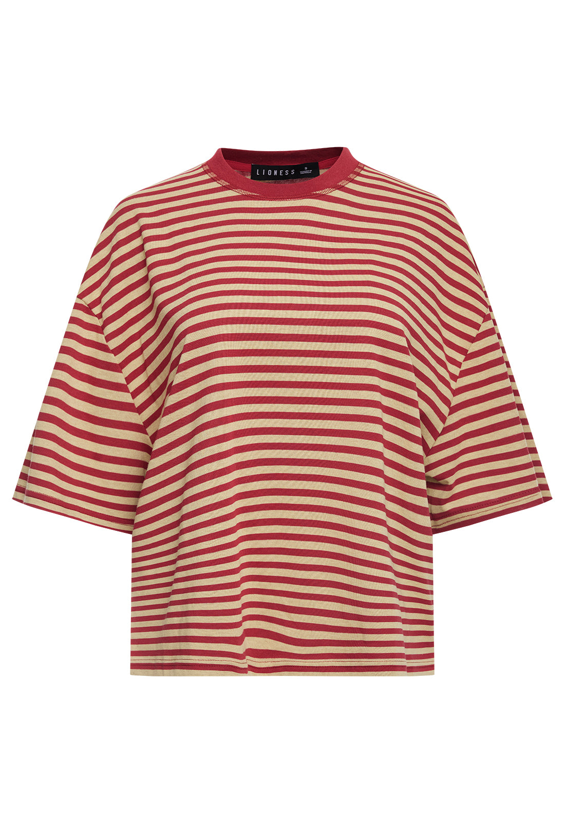 BLOOM SHORT SLEEVE - SAHARA CHERRY STRIPE