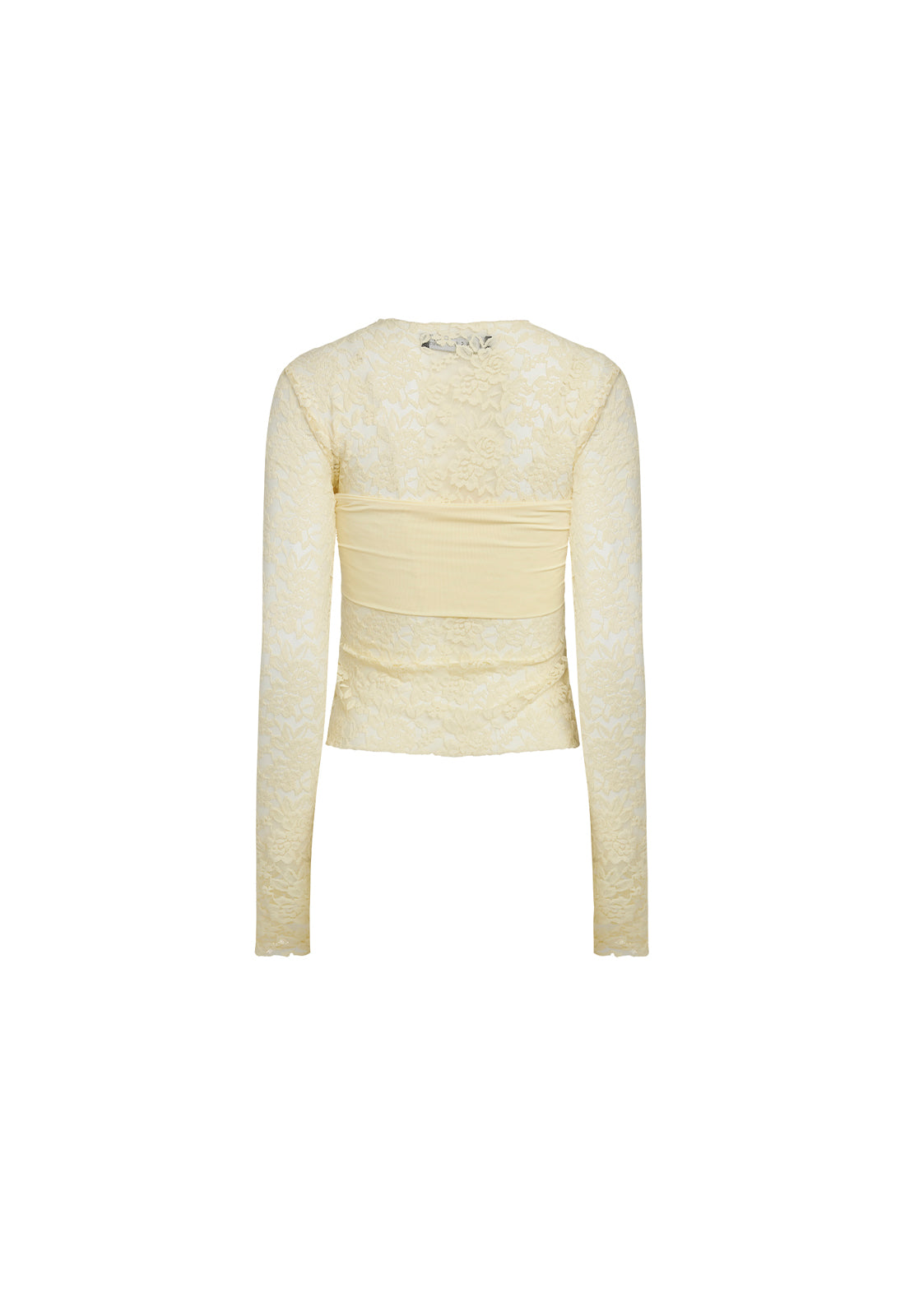 MIDNIGHT LONG SLEEVE TOP - VANILLA CUSTARD