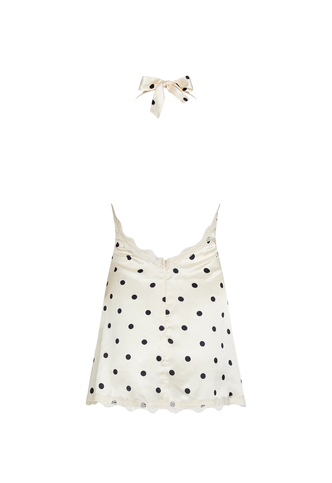 STARS ALIGN MINI DRESS - CREAM POLKA