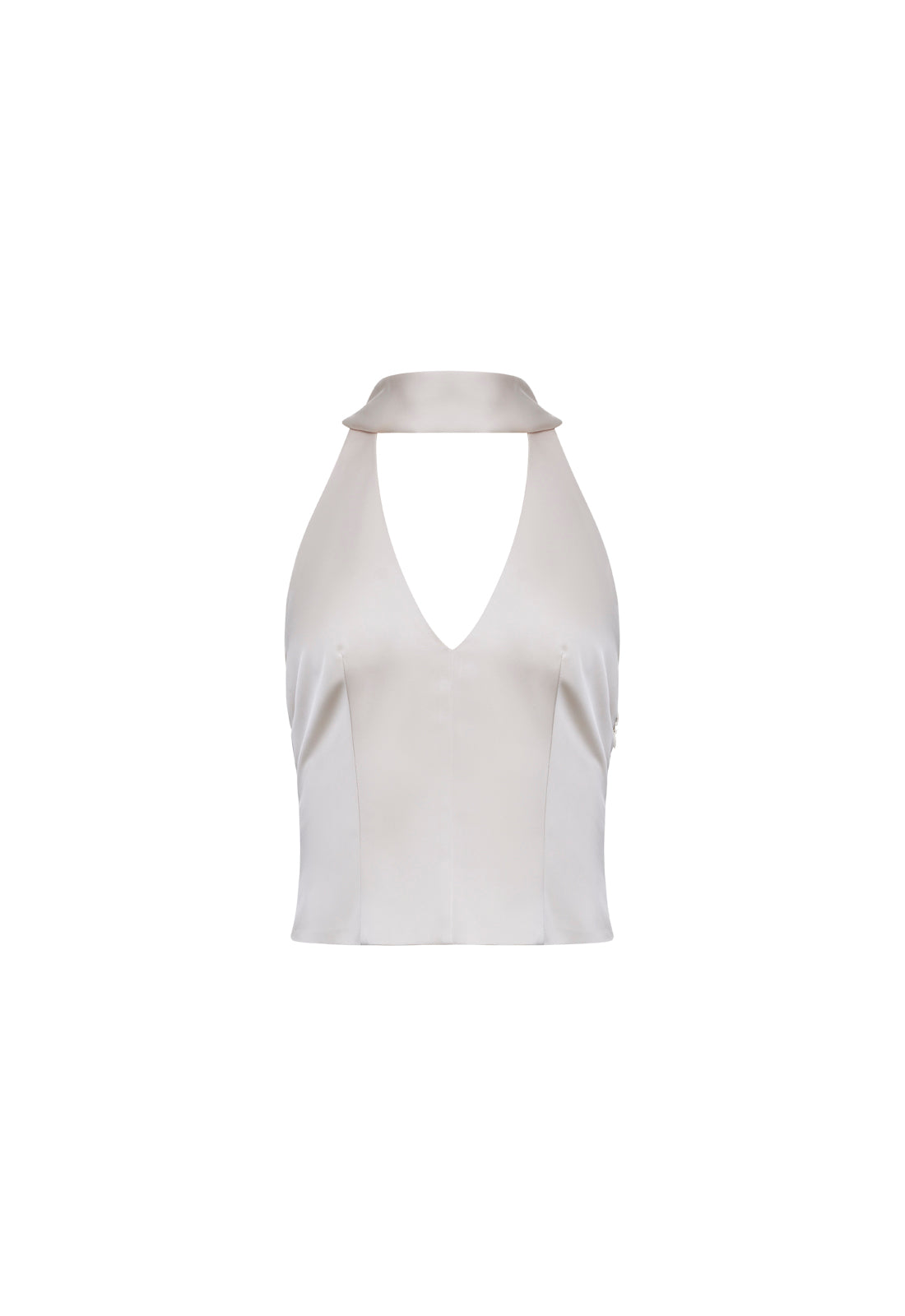 FRONT ROW HALTER - CREAM