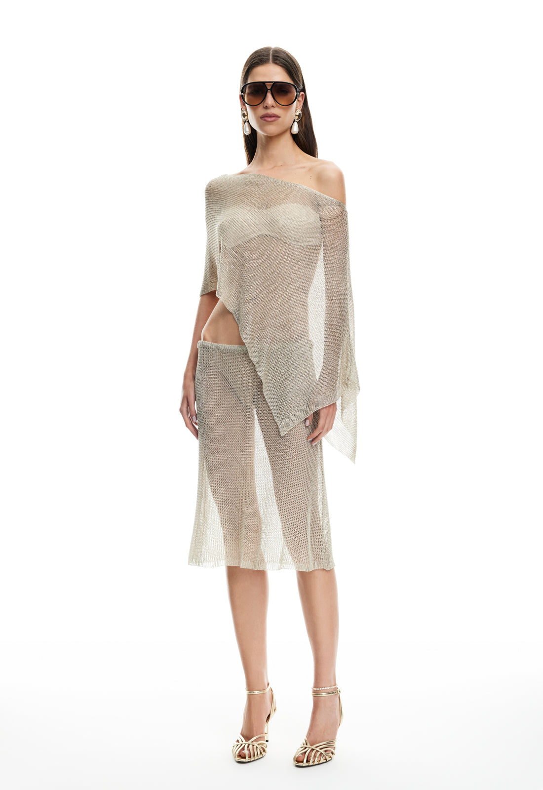 LUMINOUS PONCHO - TOPAZ