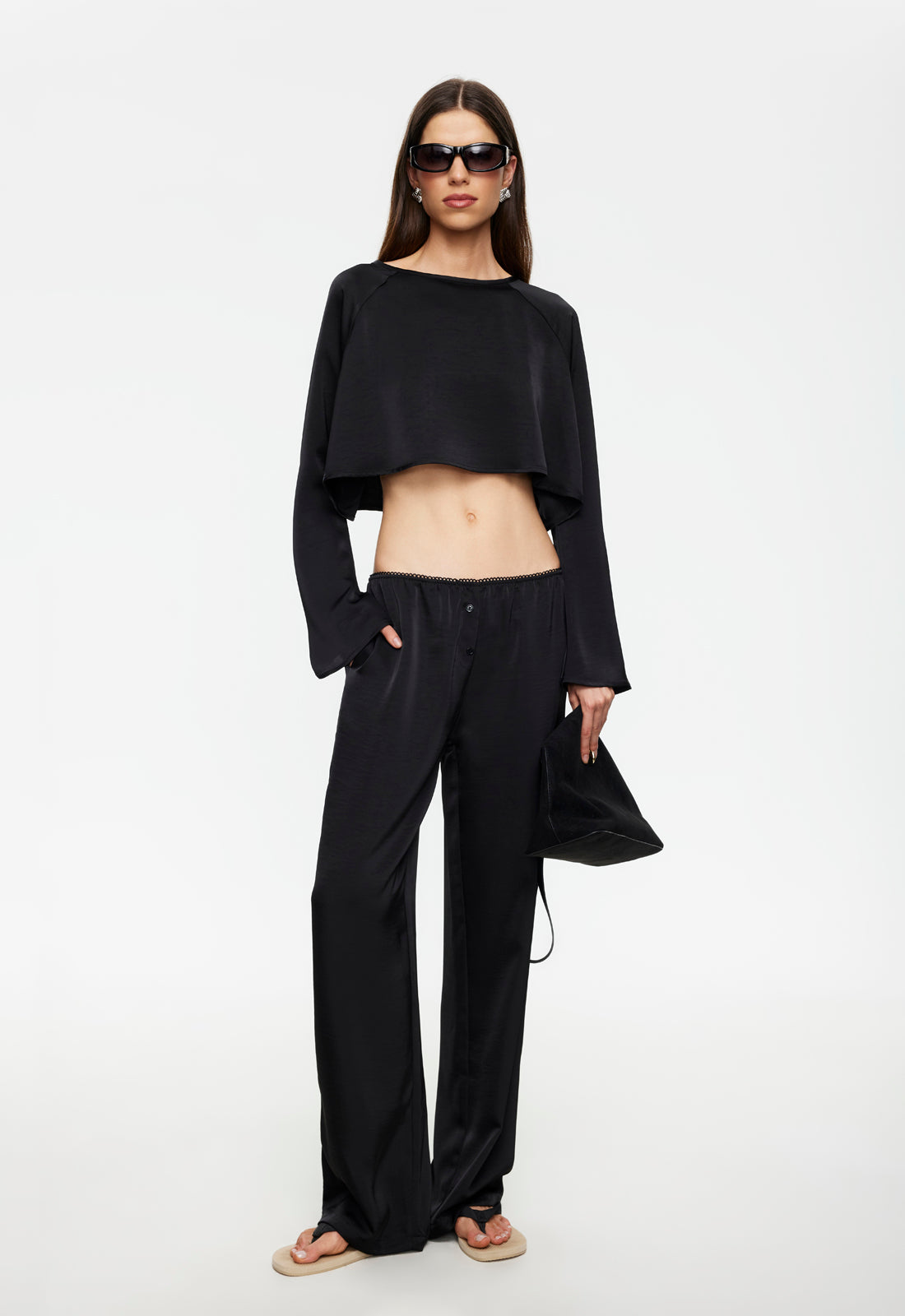 Gloss Long Sleeve | Noir | Lioness – LIONESS FASHION