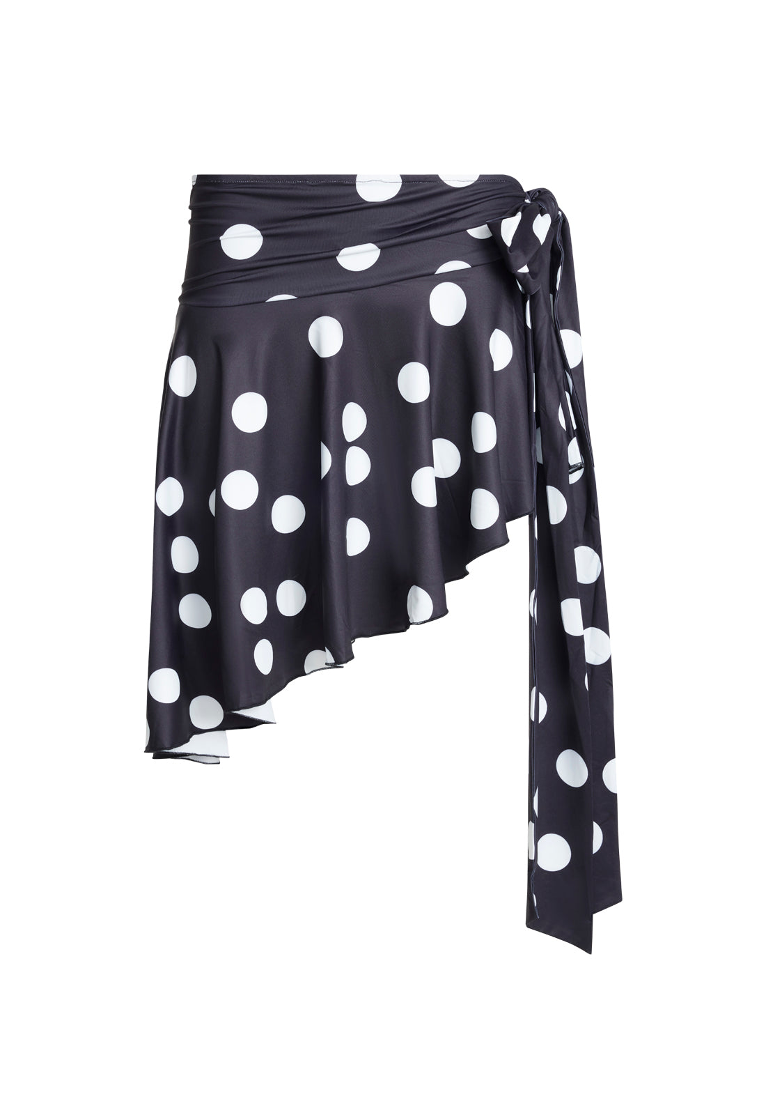 SAFARI MIDI SKIRT - NOIR POLKA