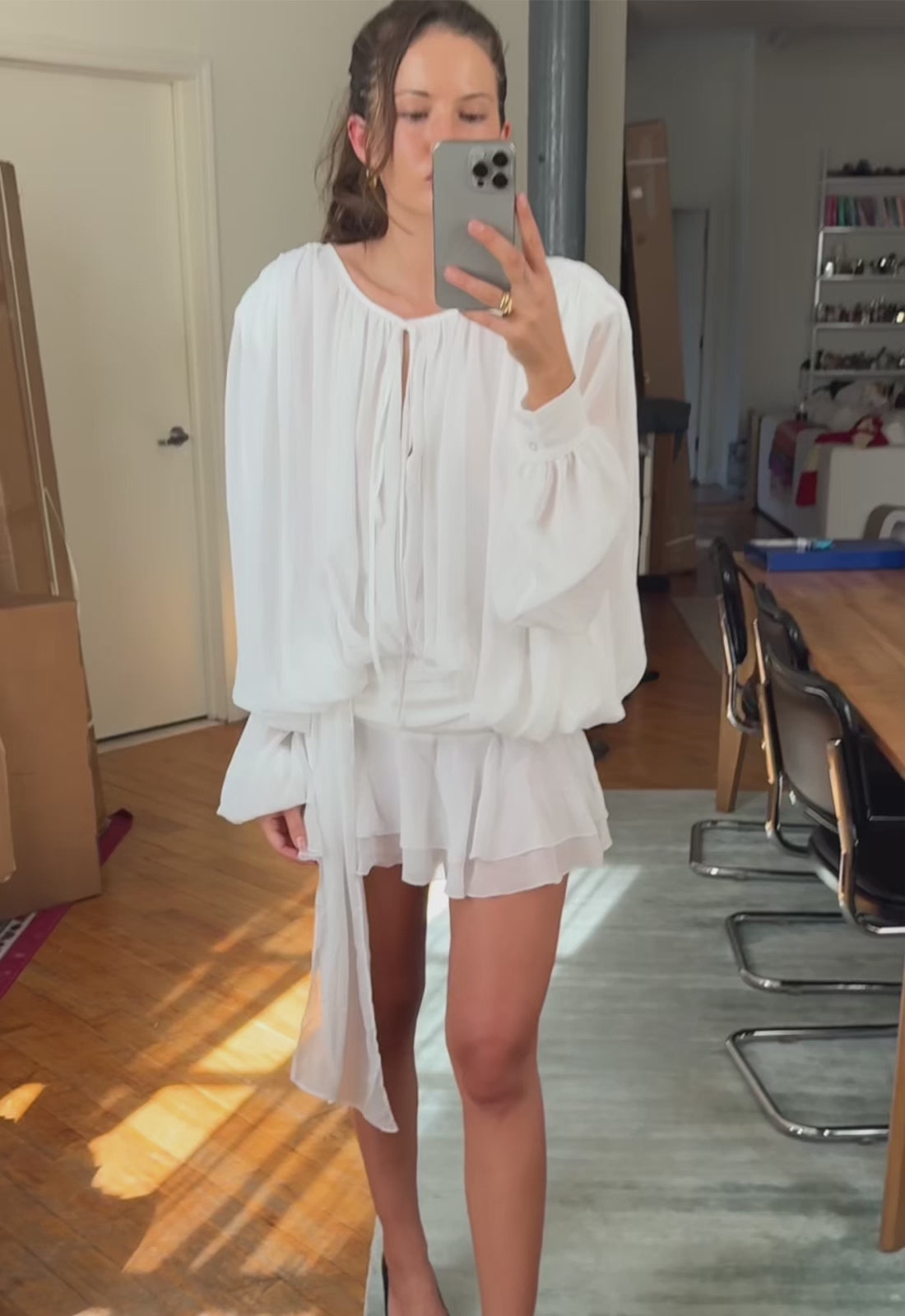 ELEMENTS MINI DRESS - MOONLIGHT