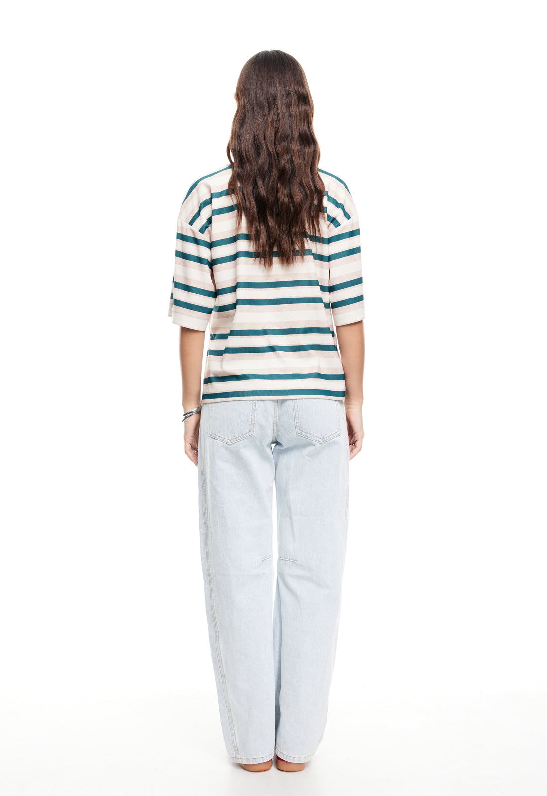 EMERGING TEE - GREEN STRIPE