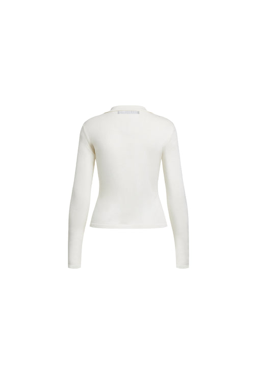 BANKS LONG SLEEVE TOP - IVORY