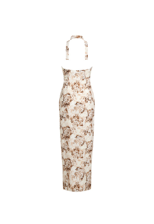 WESTWOOD MAXI DRESS - CHOCOLATE FLORAL