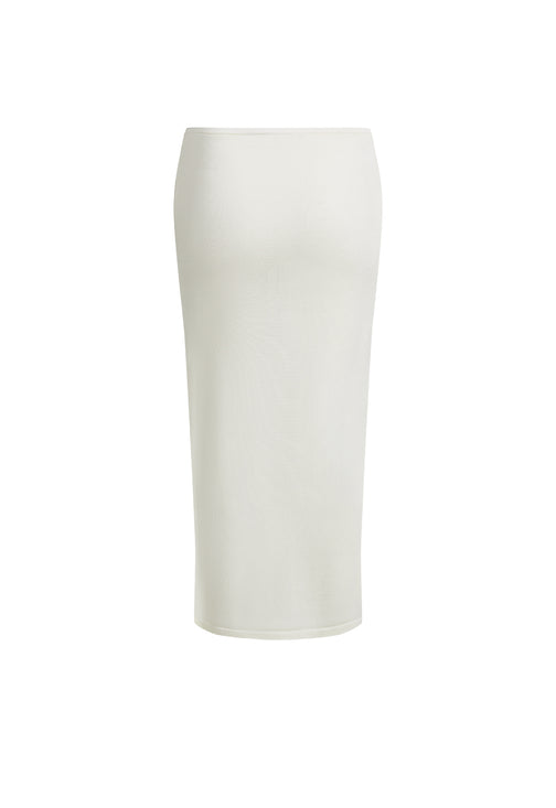 BANKS MIDI SKIRT - IVORY