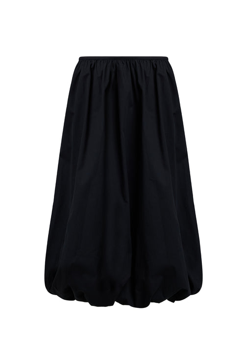 INTUITION BUBBLE MIDI SKIRT - ONYX