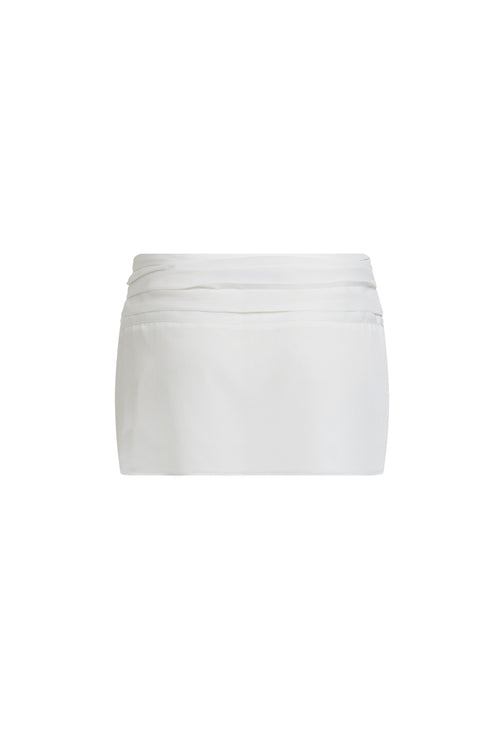 UNTAMED MINI SKIRT - IVORY