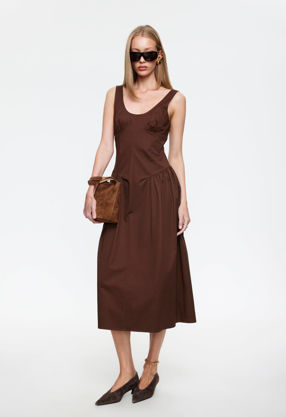 LUNA ROSA MAXI DRESS - CHOCOLATE LIONESS FASHION LUNA ROSA MAXI DRESS - CHOCOLATE LIONESS FASHION