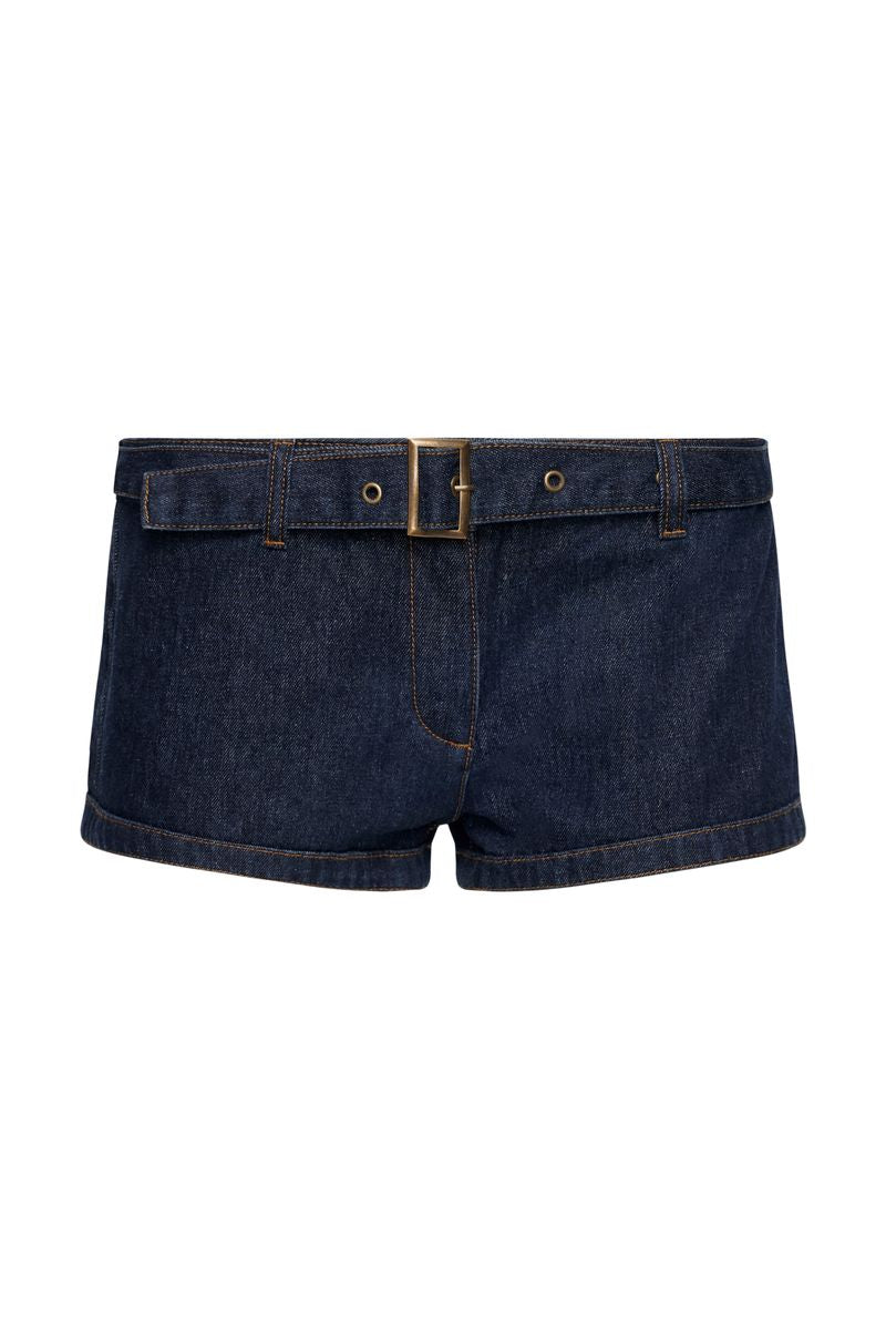 AFTERGLOW MINI SHORT - DARK DENIM