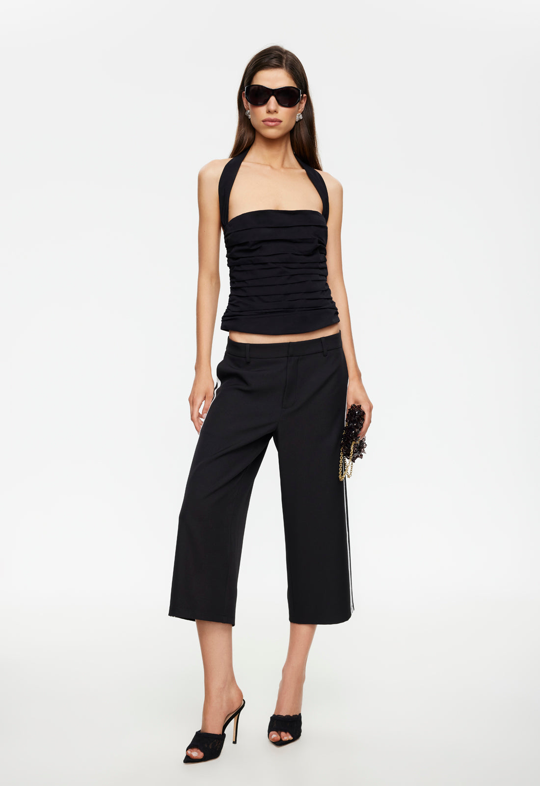 AMORE HALTER TOP - NOIR