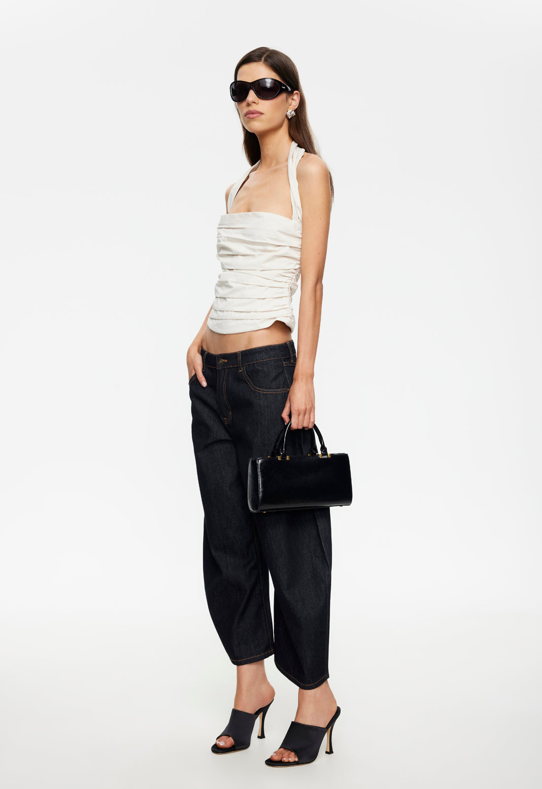 AMORE HALTER TOP - SAND