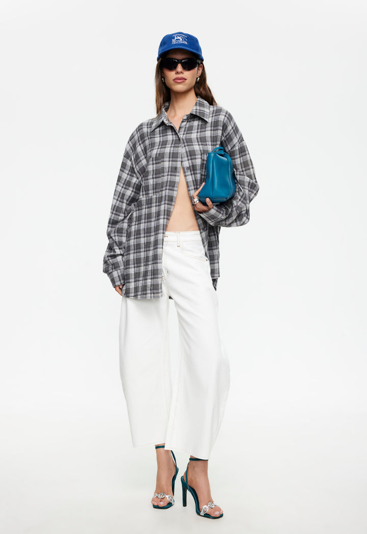 HORSESHOE CROPPED JEAN - PORCELAIN