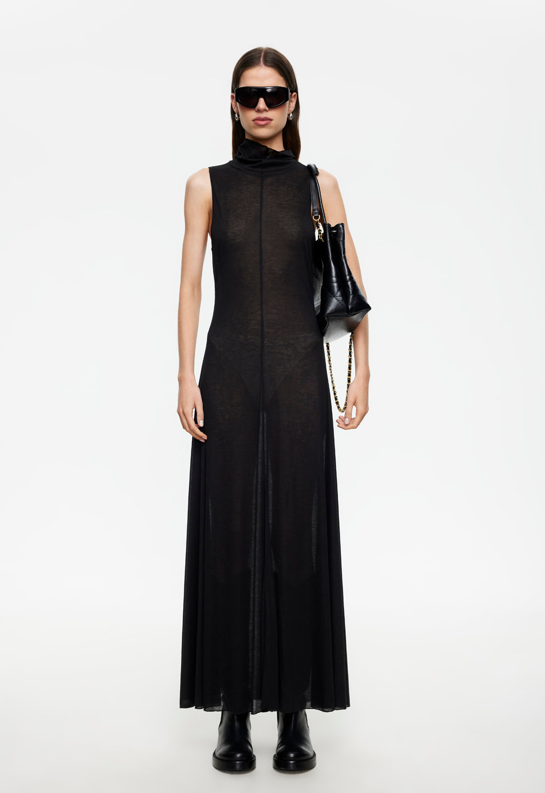 LAST LIGHT MAXI DRESS - ONYX