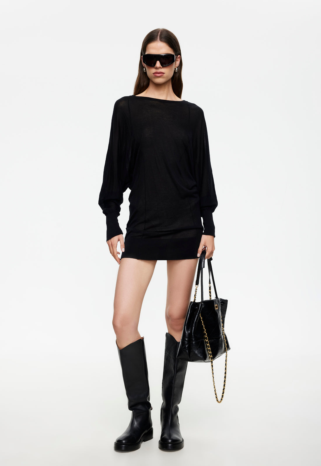 Bellissimo Mini Dress | Noir | Lioness