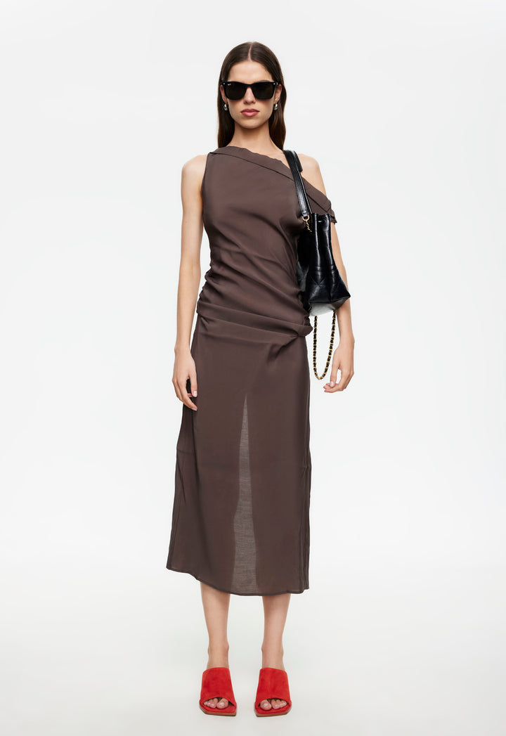 SWEETHEART MAXI DRESS - COCOA