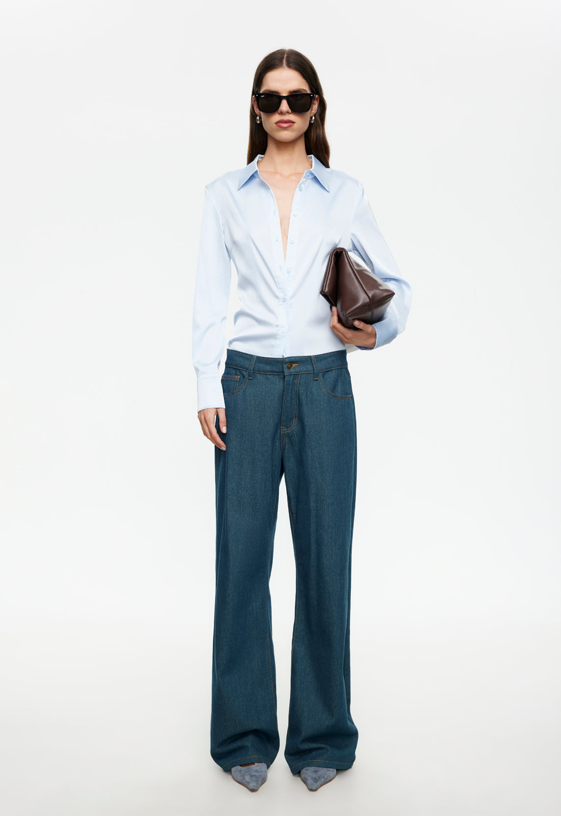 PEAK JEAN - WASHED BLUE