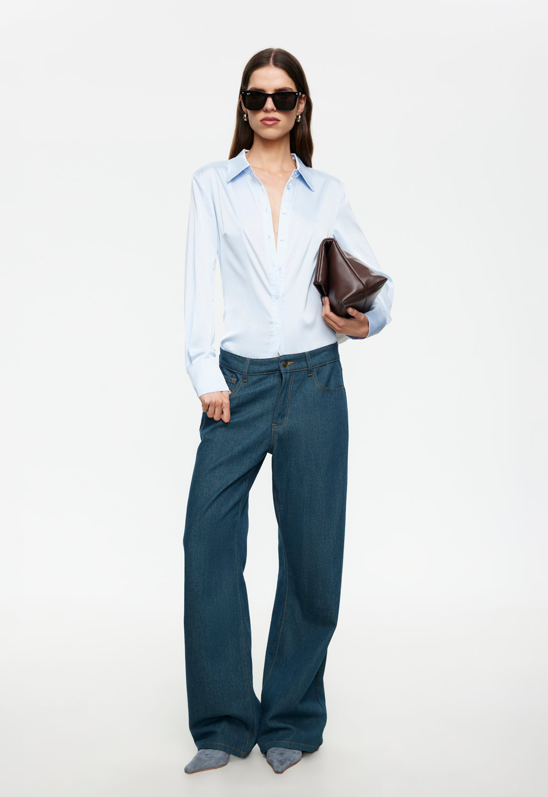 PEAK JEAN - WASHED BLUE