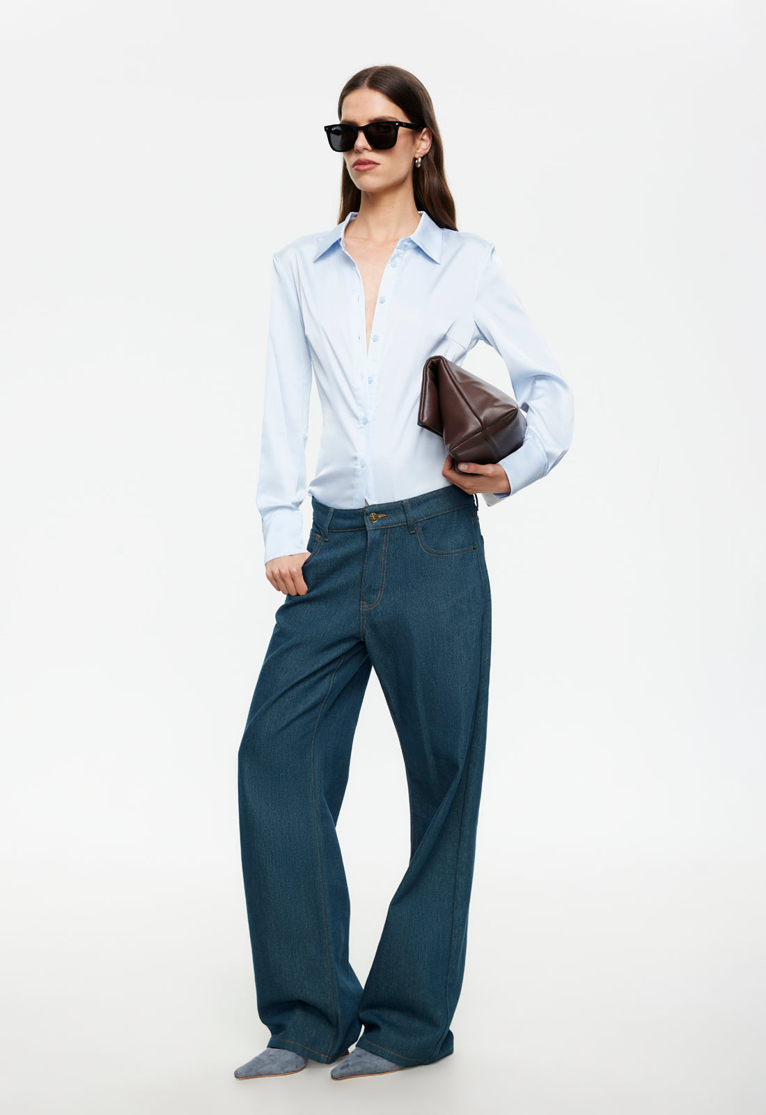 PEAK JEAN - WASHED BLUE