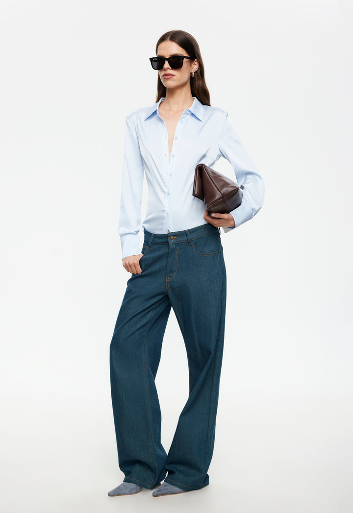 PEAK JEAN - WASHED BLUE