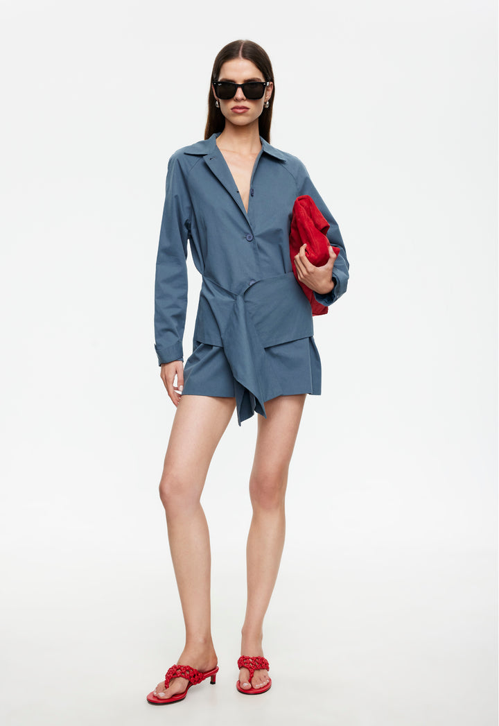 WISEGUY MINI DRESS - SLATE