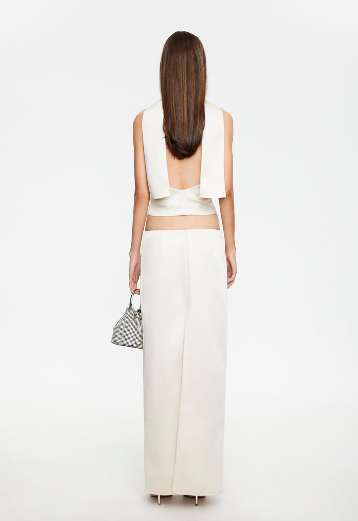 FRONT ROW HALTER - CREAM