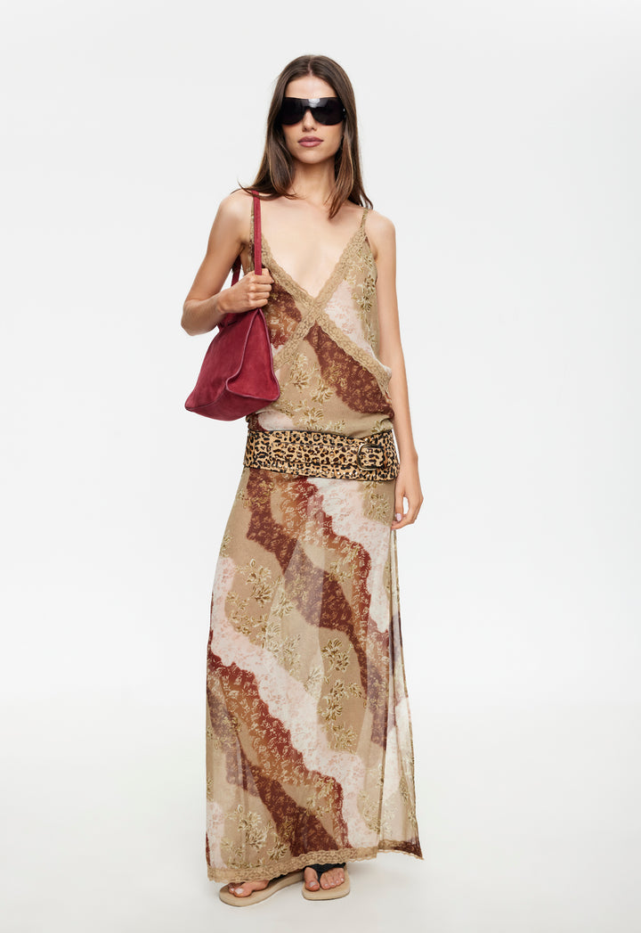 MELROSE MAXI DRESS - VINTAGE FLORAL