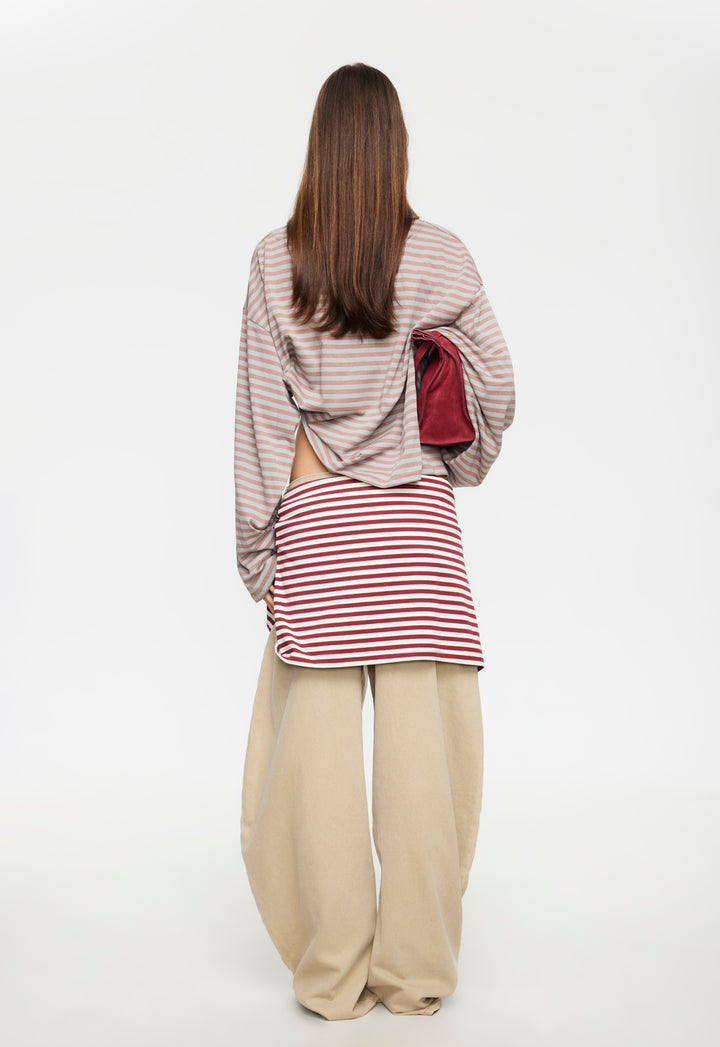 BLOOM LONG SLEEVE - MUTED PASTELS STRIPE
