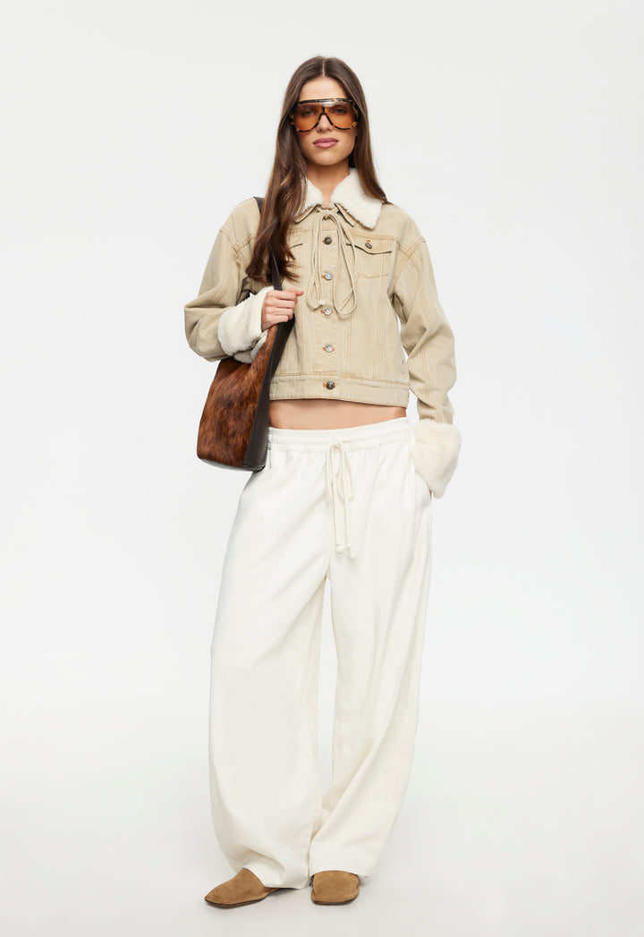 APRES DENIM JACKET - STONE