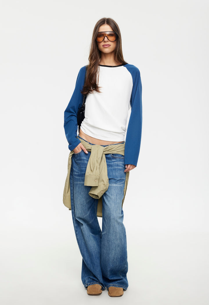 KRAVITZ BASEBALL TEE - BLUE