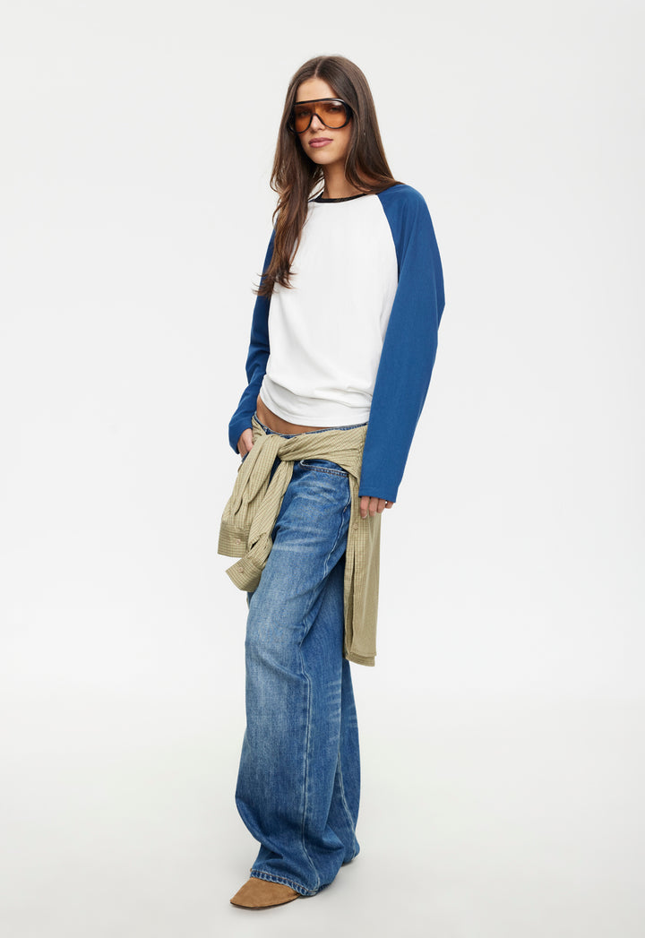 KRAVITZ BASEBALL TEE - BLUE