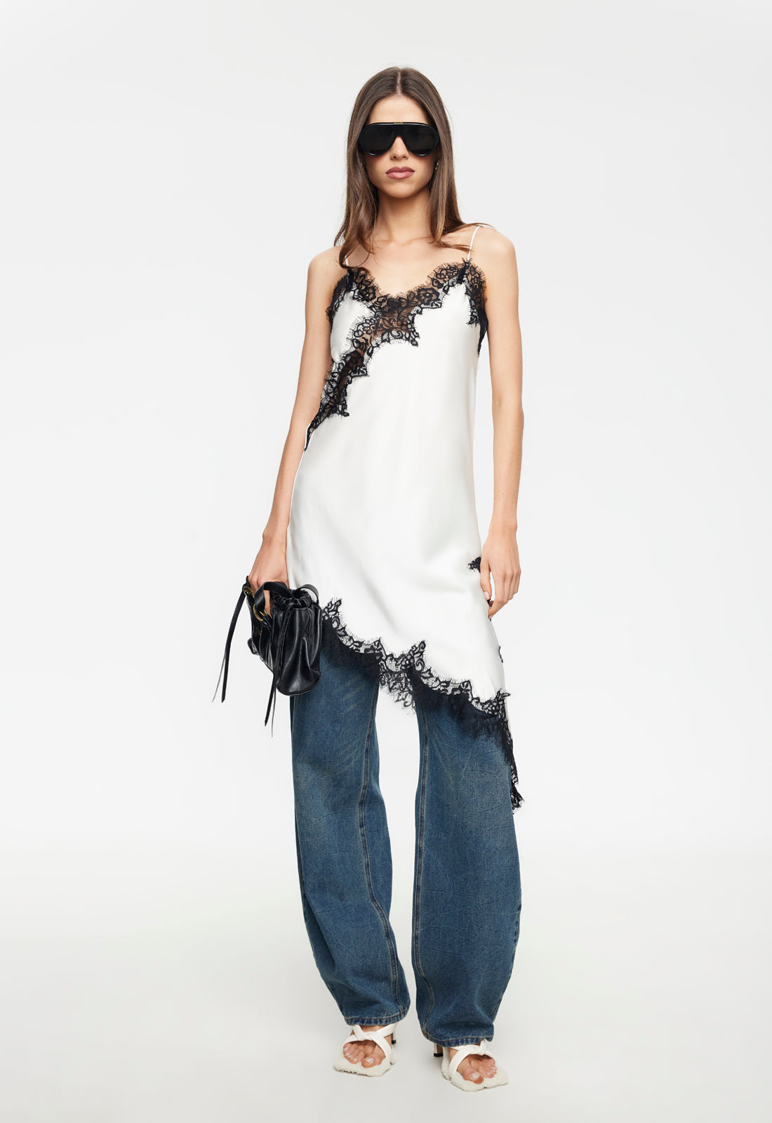 EMERGING MIDI DRESS - PORCELAIN