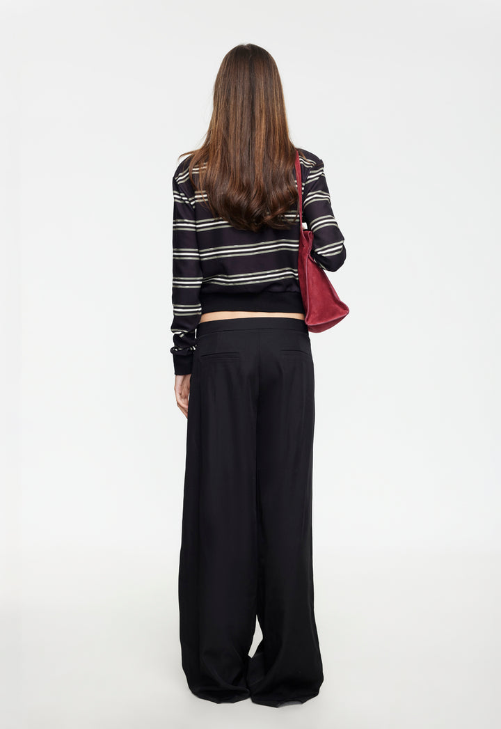 JETSET LONG SLEEVE - NOIR STRIPE