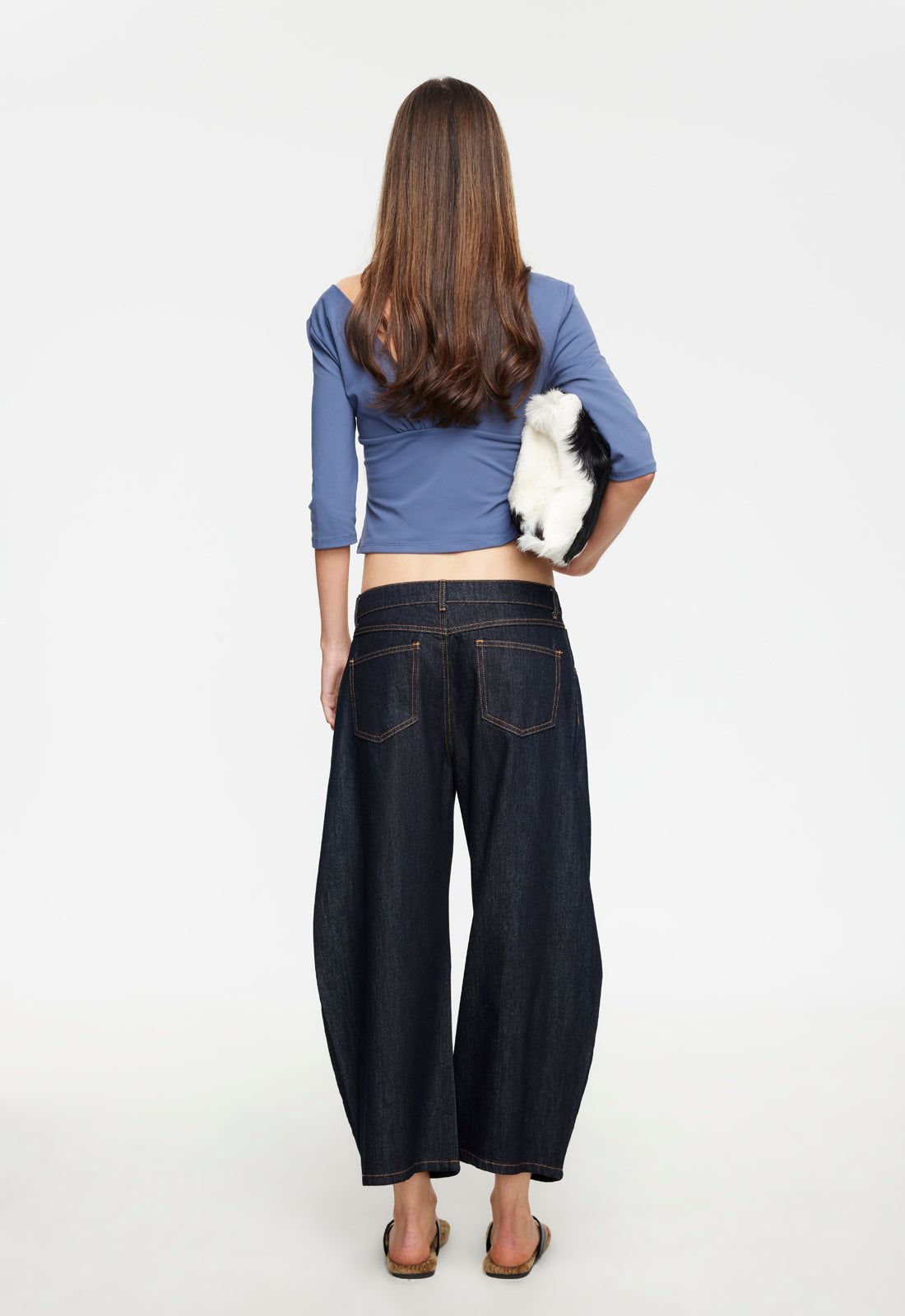 HORSESHOE CROPPED JEAN - INDIGO