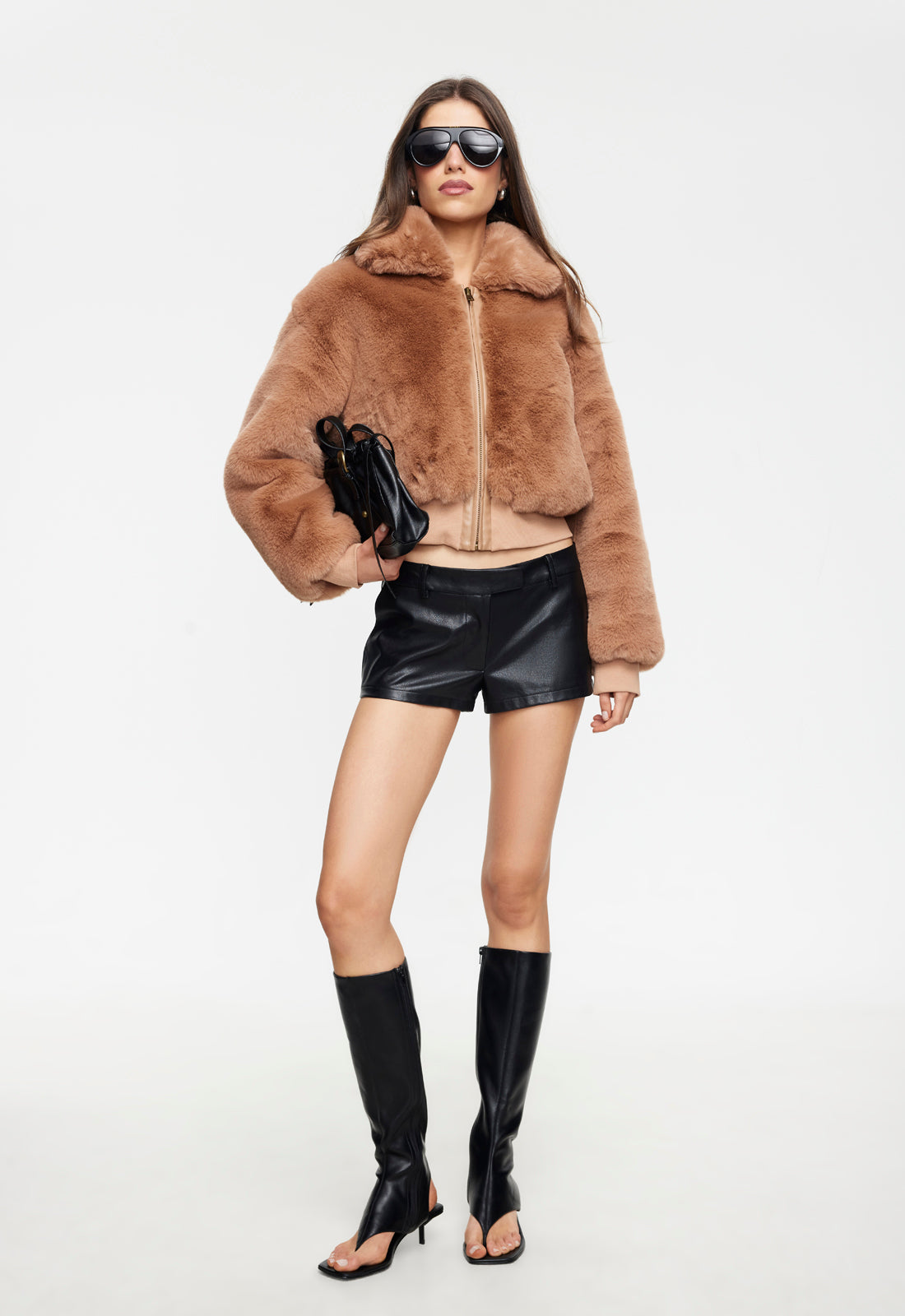 DRITA FAUX FUR - CAMEL