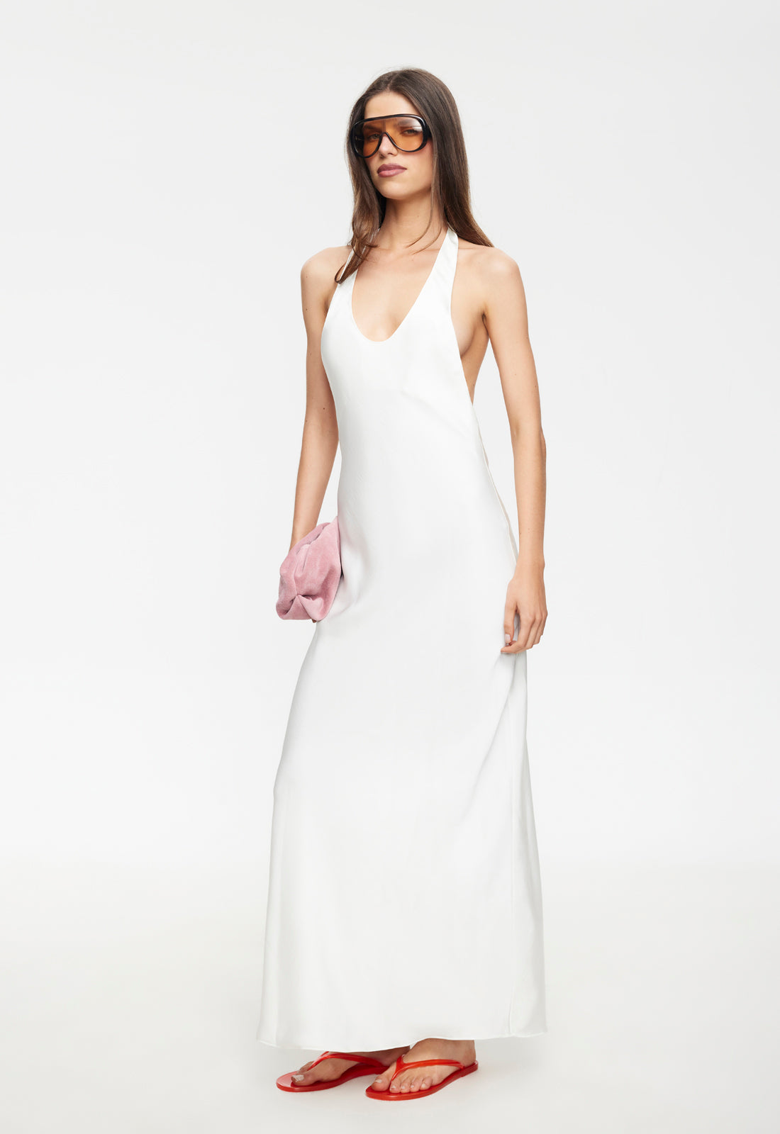 BARE MAXI DRESS - PORCELAIN