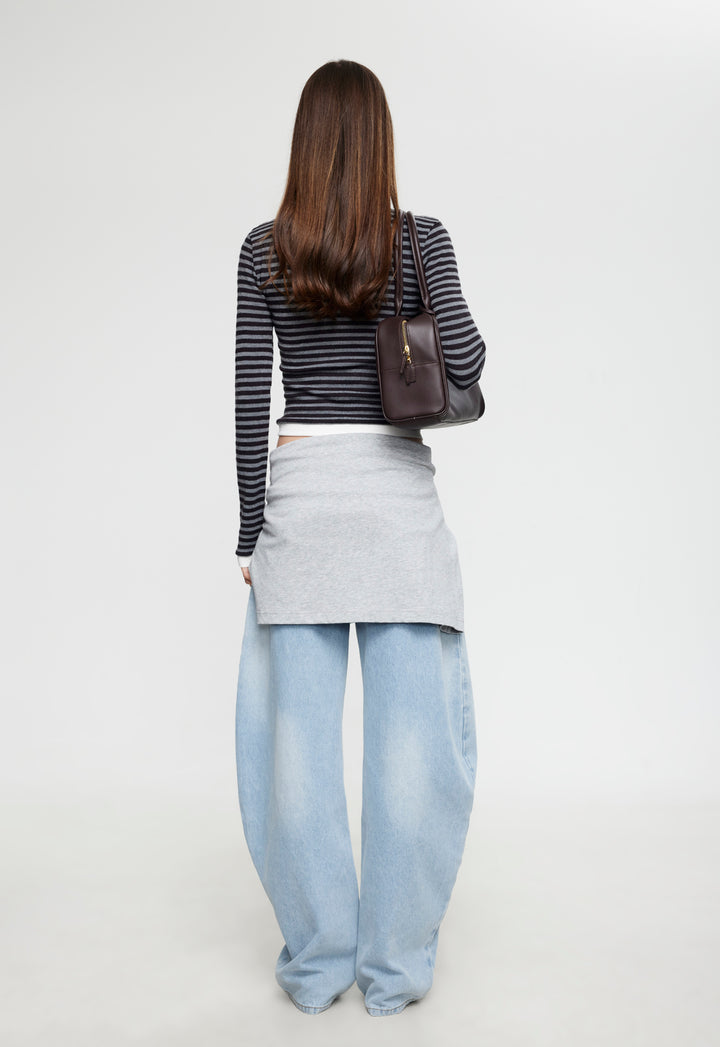 BARBIE LONG SLEEVE TOP - MIDNIGHT STRIPE