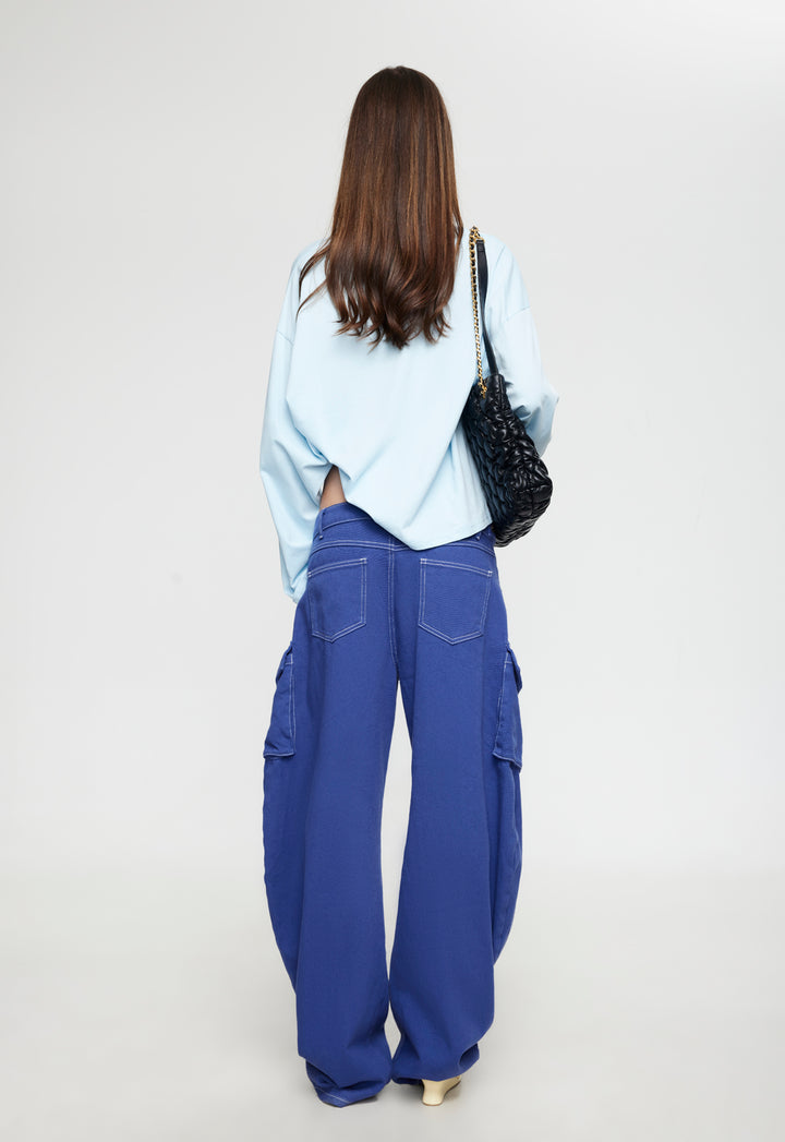 BLOOM V LONG SLEEVE - SKY