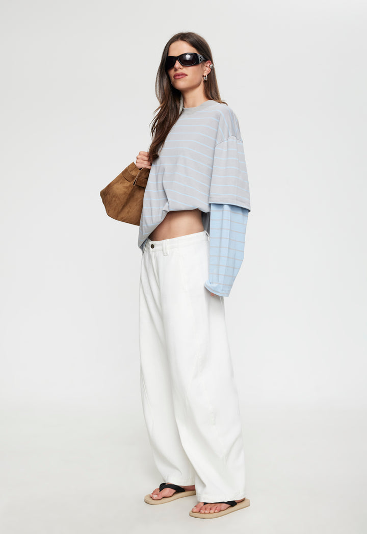BOTTEGA SHIRT - CLOUD SKY STRIPE