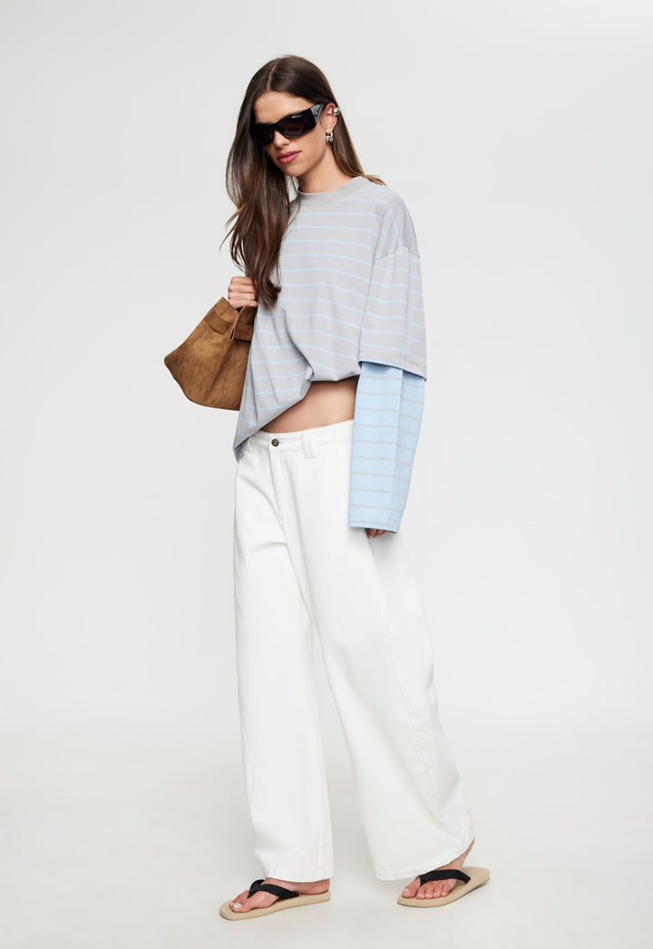 BOTTEGA SHIRT - CLOUD SKY STRIPE