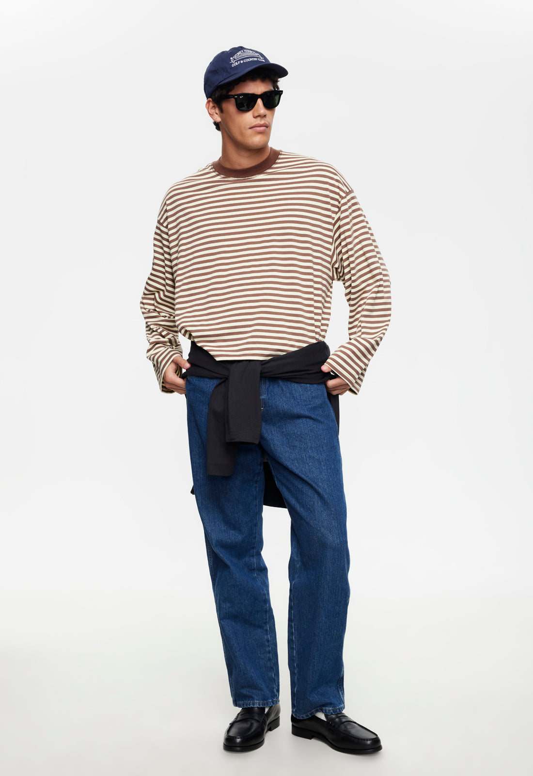 BLOOM LONG SLEEVE - SORBET COCOA STRIPE