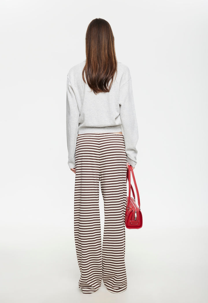 BLOOM PANT - DARK CHOCOLATE STRIPE