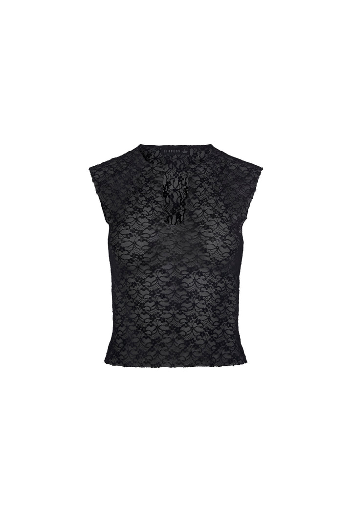 TRIBECA LACE TOP - NOIR