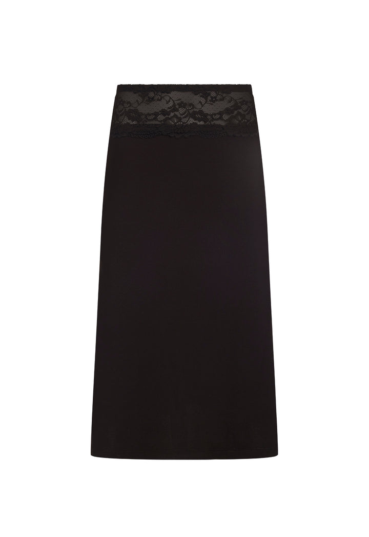 FIRST KISS MIDI SKIRT - CHOCOLATE