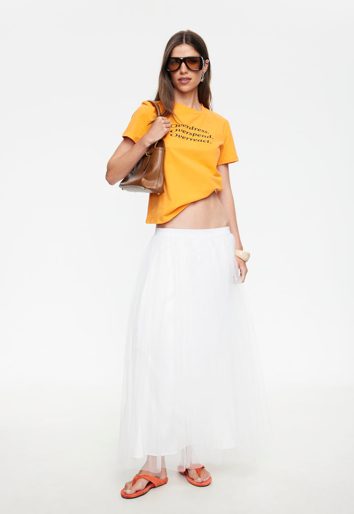 OVERDRESSED TEE - SHERBET