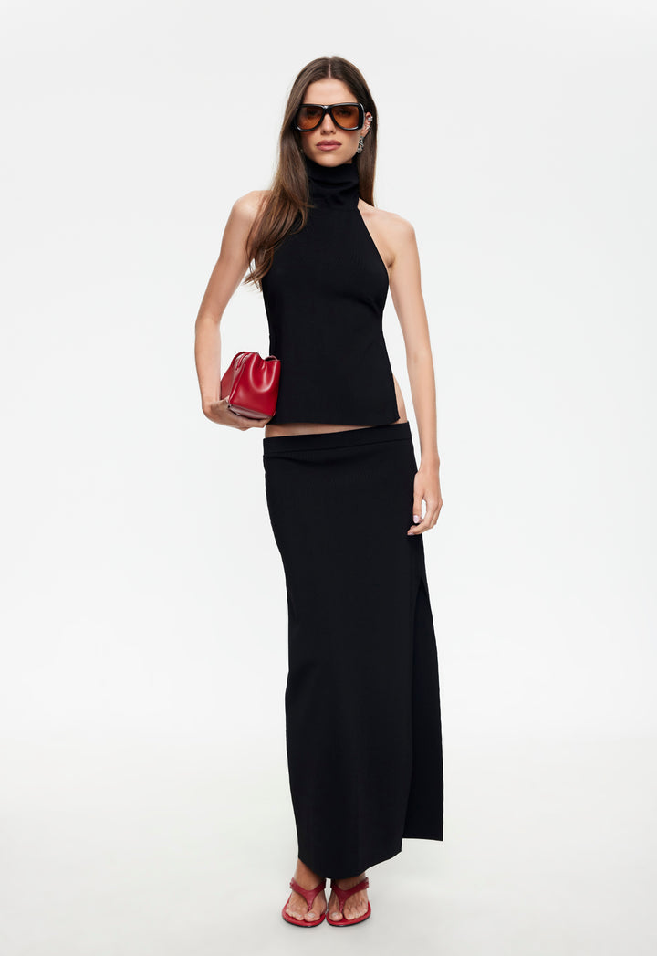 AFTER HOURS MAXI SKIRT  - VINYL